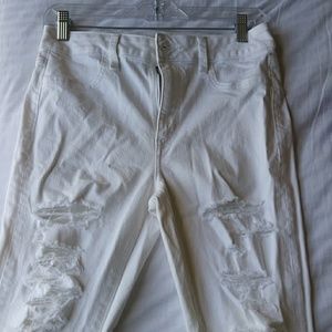 AE LEVEL HIGH-WAISTED RIPPED JEGGING